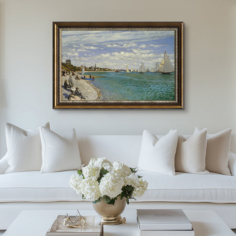 Regatta At Sainte-Addressee By Claude Monet