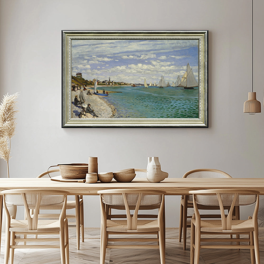 Regatta At Sainte-Addressee By Claude Monet