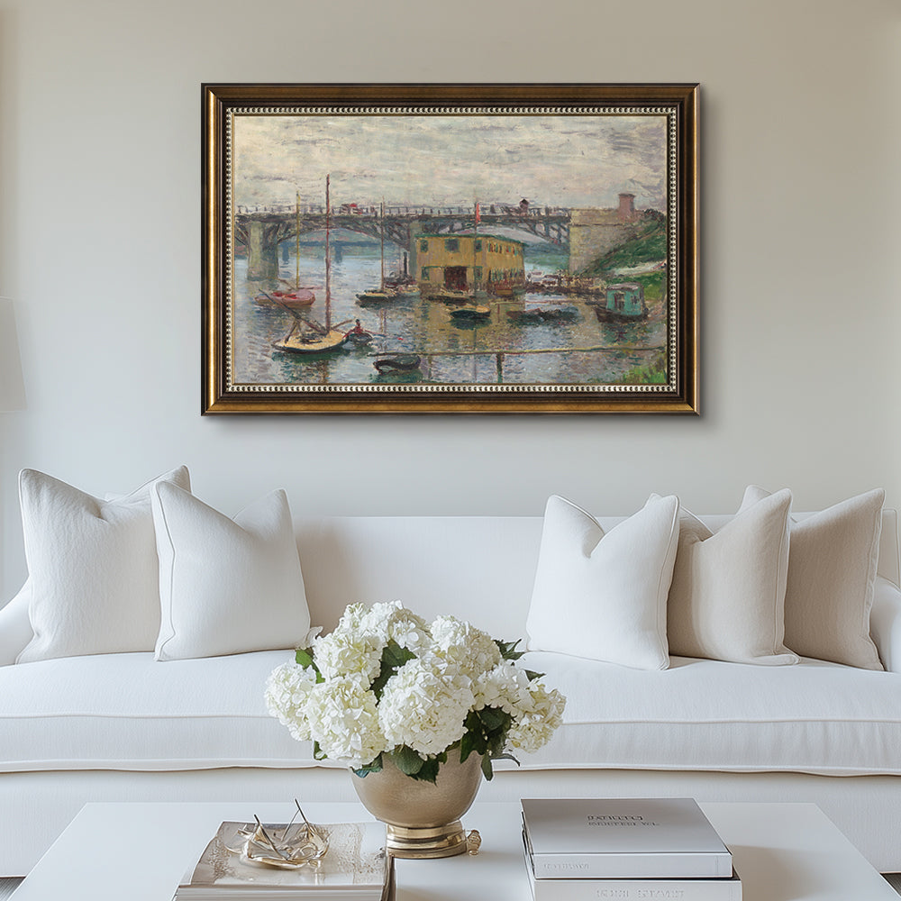 The Argenteuil Bridge by Claude Monet