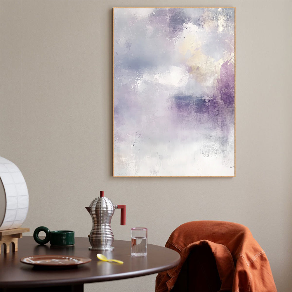 Soft Purple and Gold Canvas Wall Art