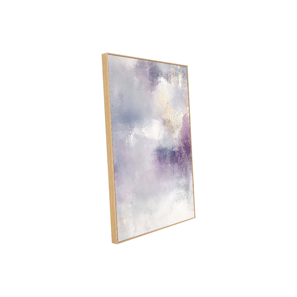 Soft Purple and Gold Canvas Wall Art
