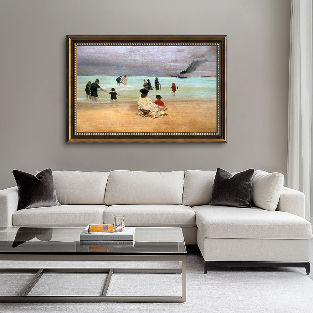 The Beach At Trouville By Edgar Degas