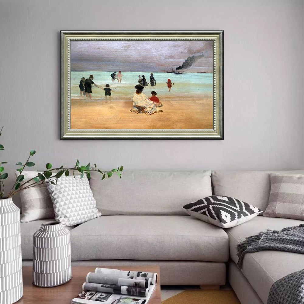 The Beach At Trouville By Edgar Degas