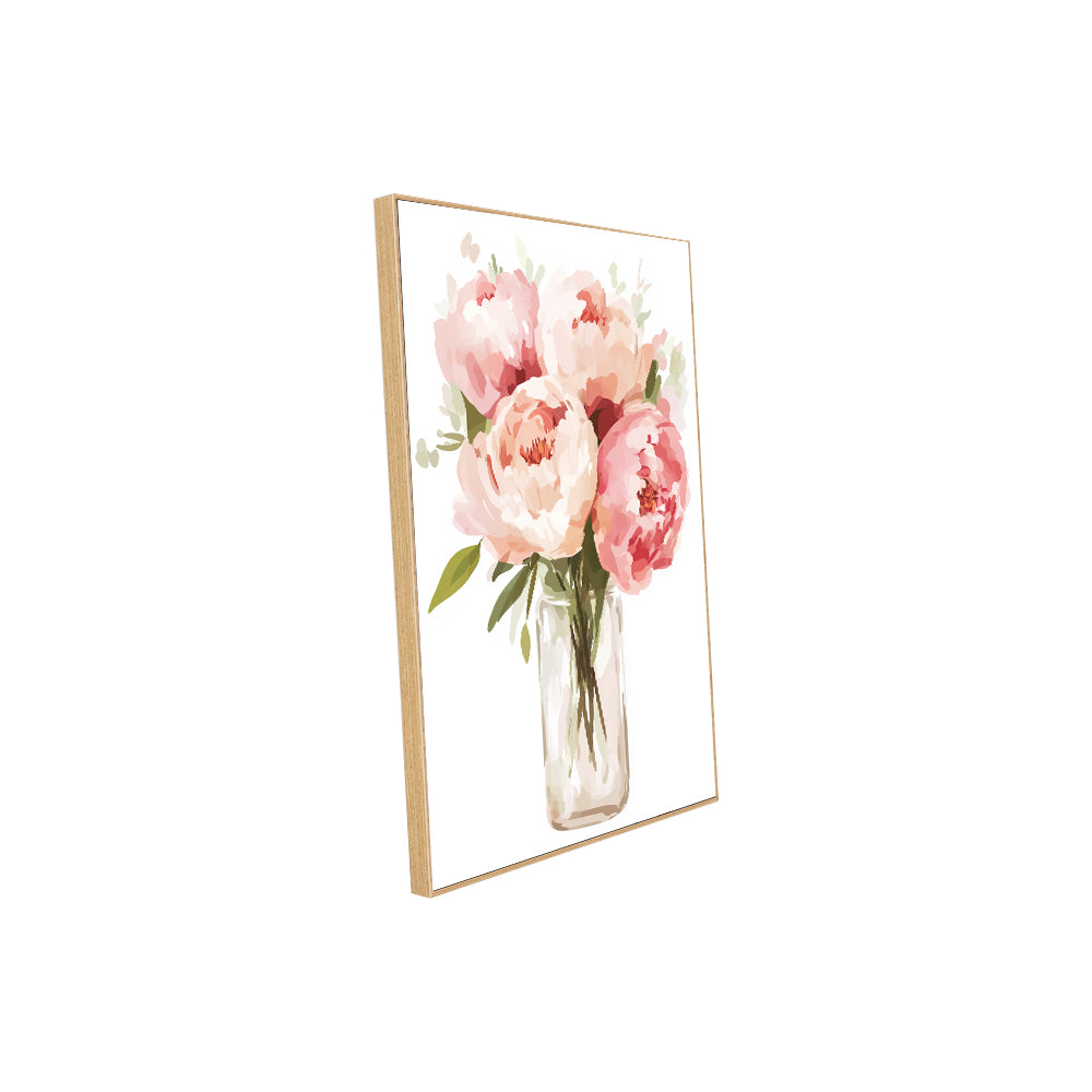 Peony Bouquet Canvas Wall Art