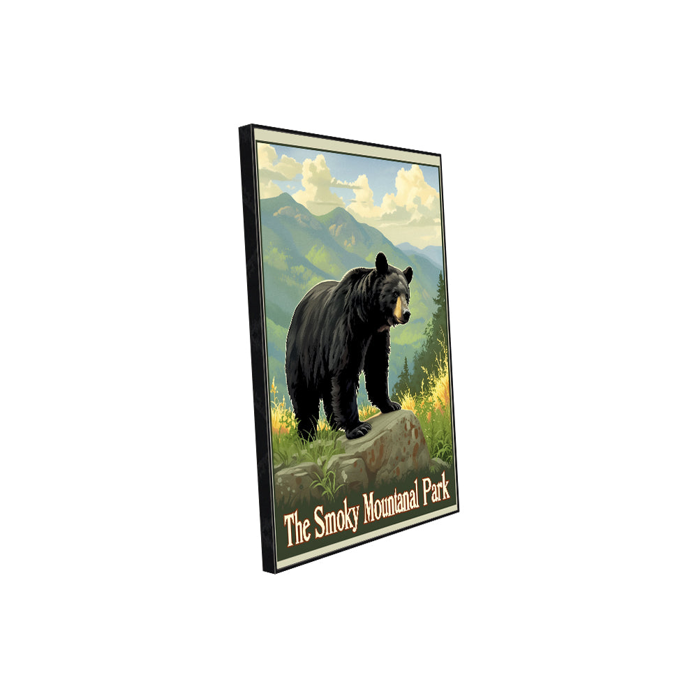Smoky Mountain Bear– Scenic Nature Decor Canvas Wall Art