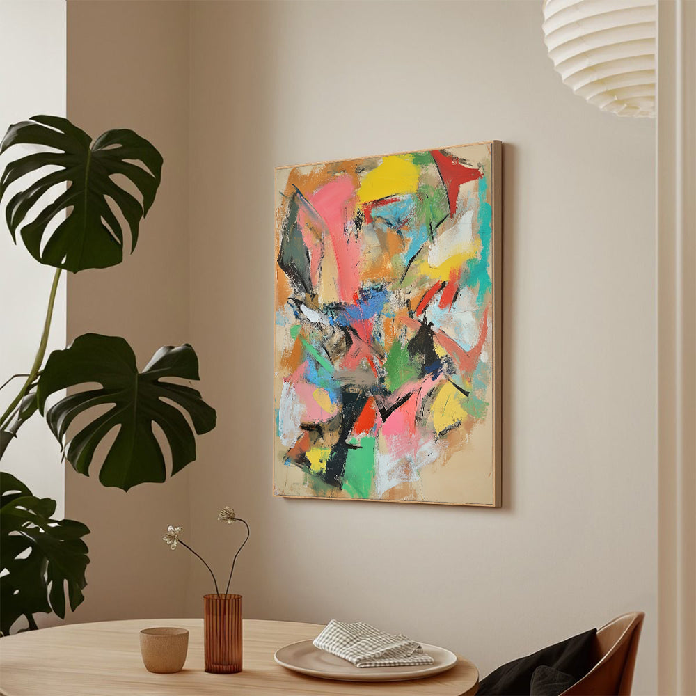 Vibrant Color Splash Canvas Wall Art