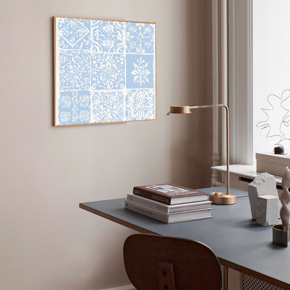 Vintage Tile Pattern Canvas Wall Art