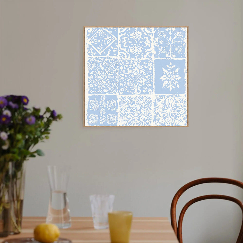 Vintage Tile Pattern Canvas Wall Art
