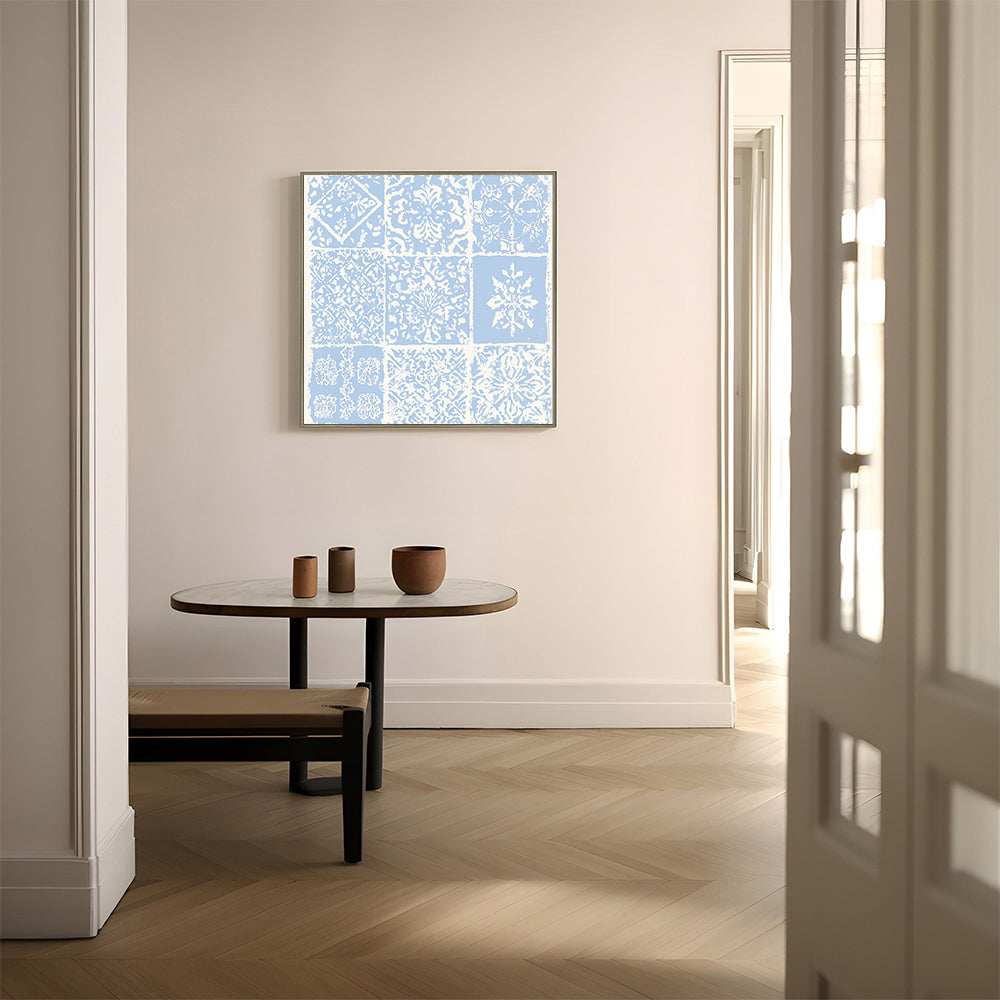 Vintage Tile Pattern Canvas Wall Art