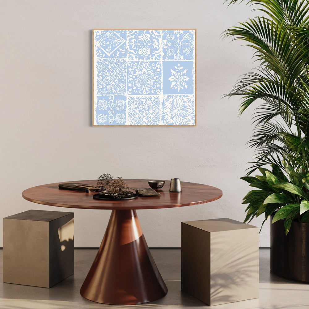 Vintage Tile Pattern Canvas Wall Art