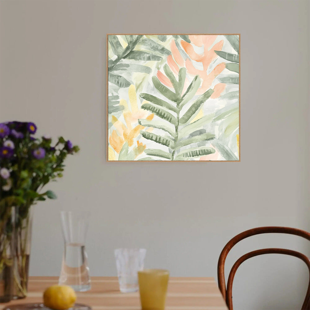 Tropical Leaves Canvas Wall Art
