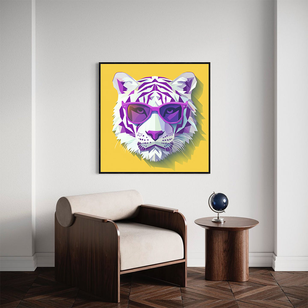 Modern Pop Art Tiger Canvas Wall Art – Unleash Your Bold Style