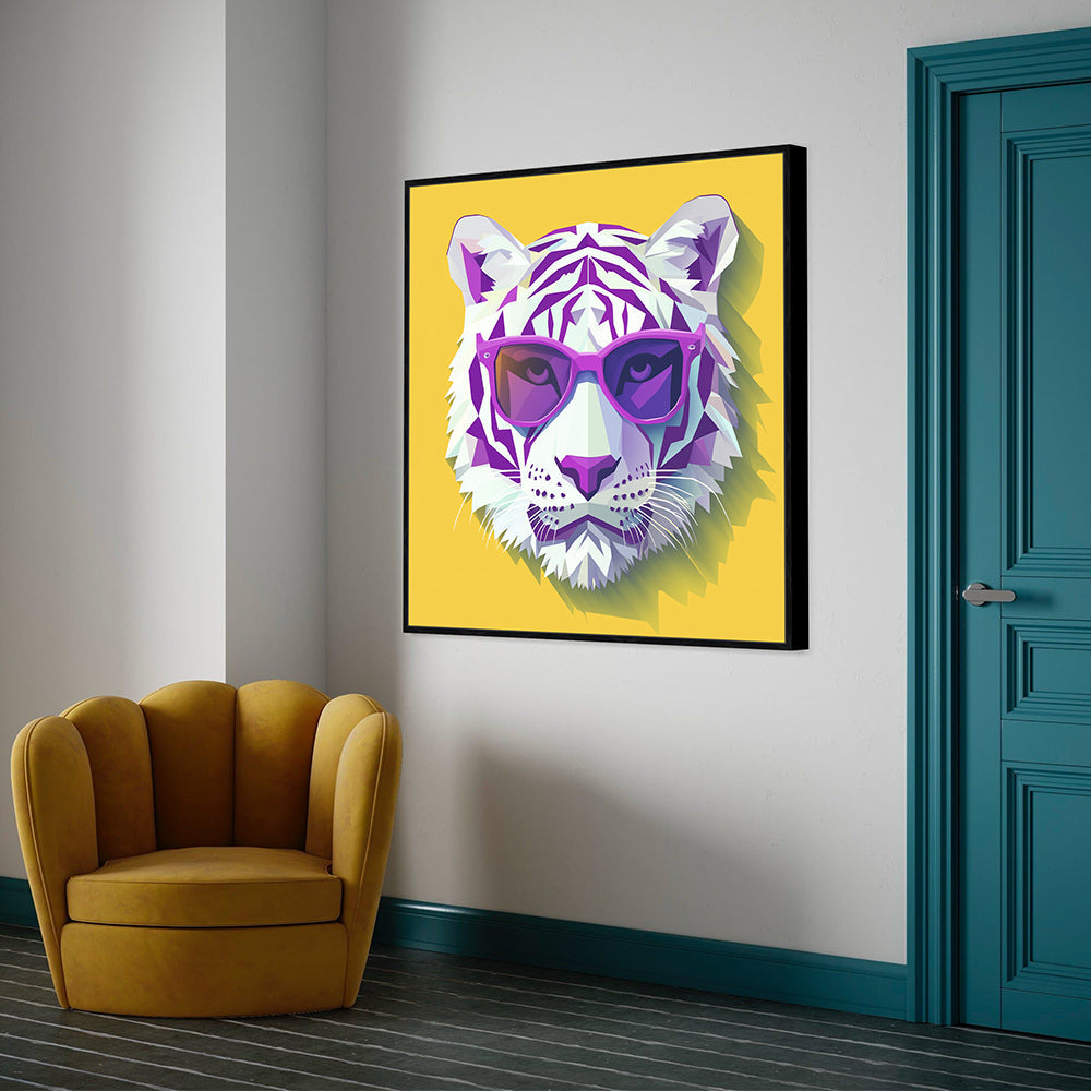 Modern Pop Art Tiger Canvas Wall Art – Unleash Your Bold Style