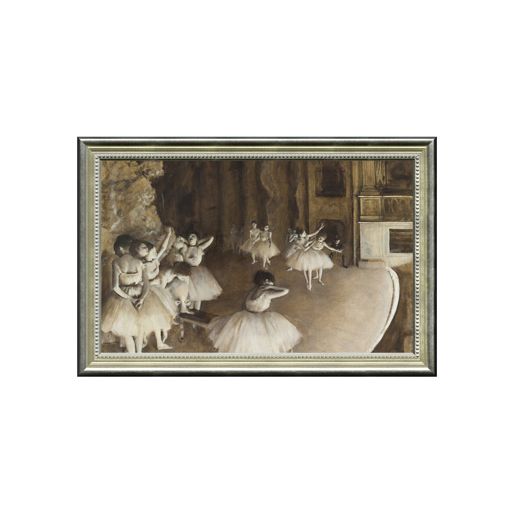 The Ballet Rehearsal On Stage By Edgar Degas
