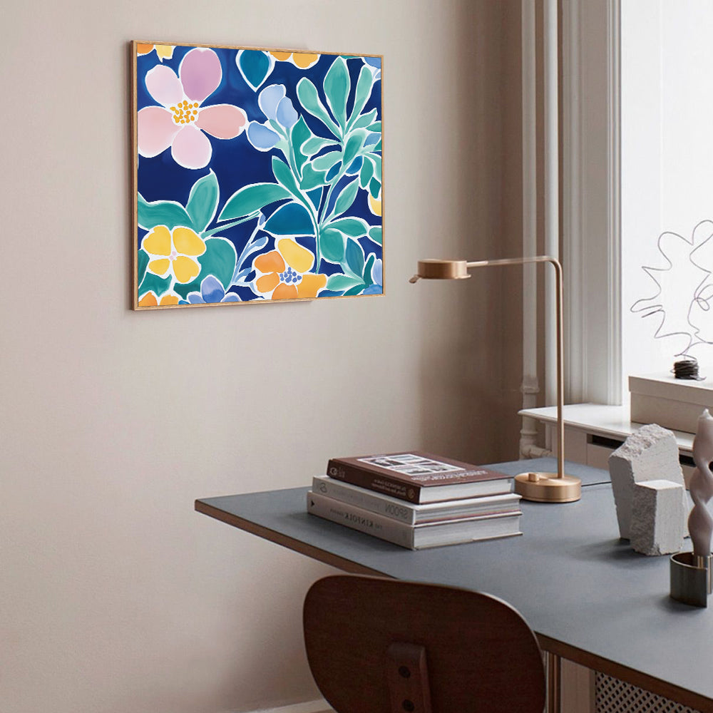 Vibrant Floral Canvas Wall Art