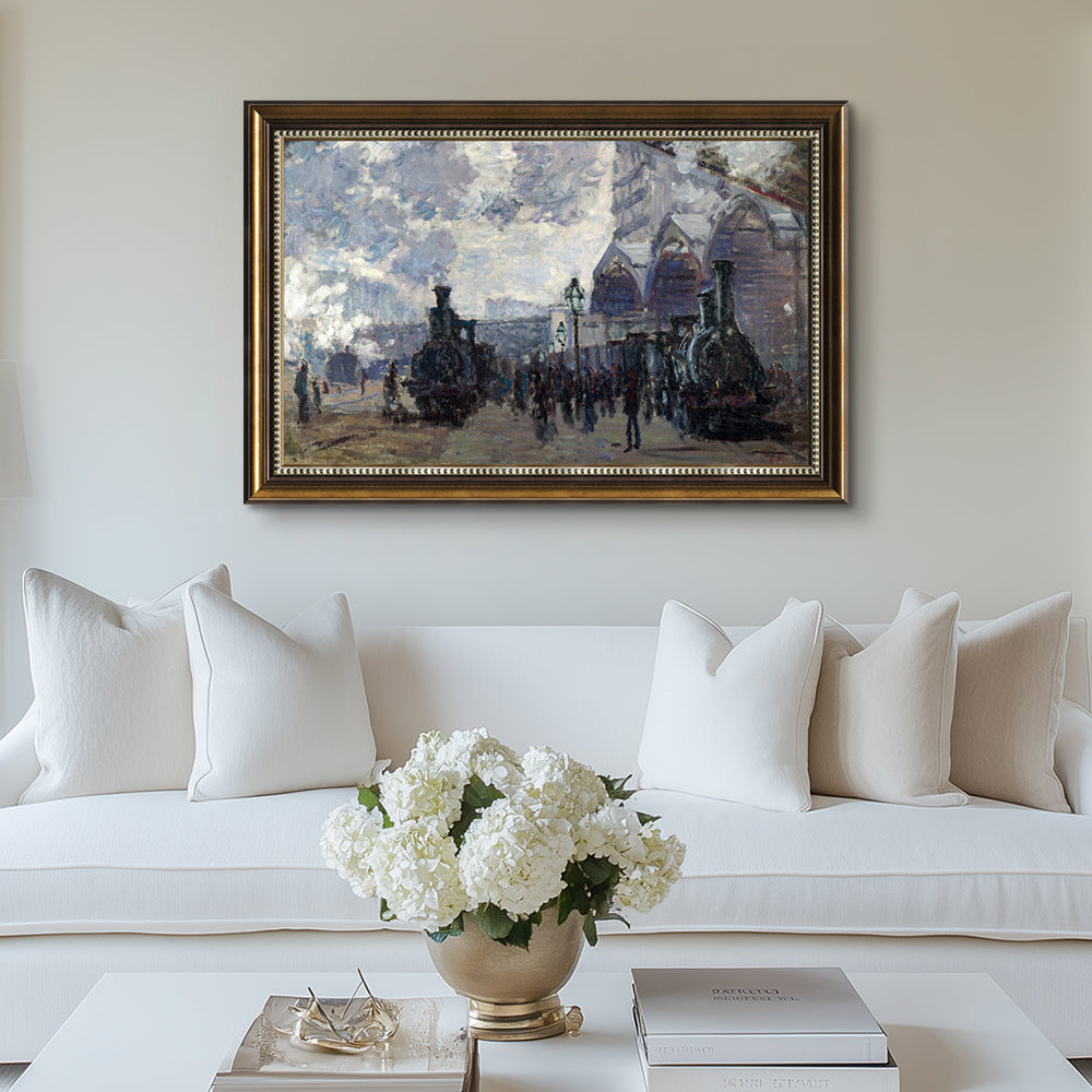 The Arrival Of The Normandy Train, Gare Saint-Lazare By Claude Monet