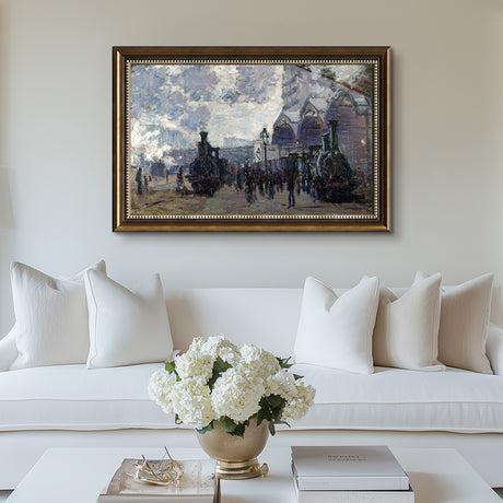 The Arrival Of The Normandy Train, Gare Saint-Lazare By Claude Monet