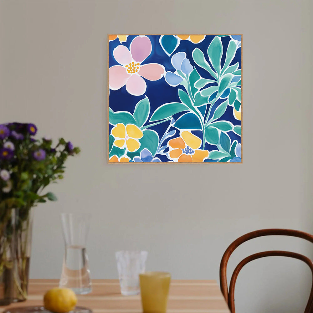 Vibrant Floral Canvas Wall Art