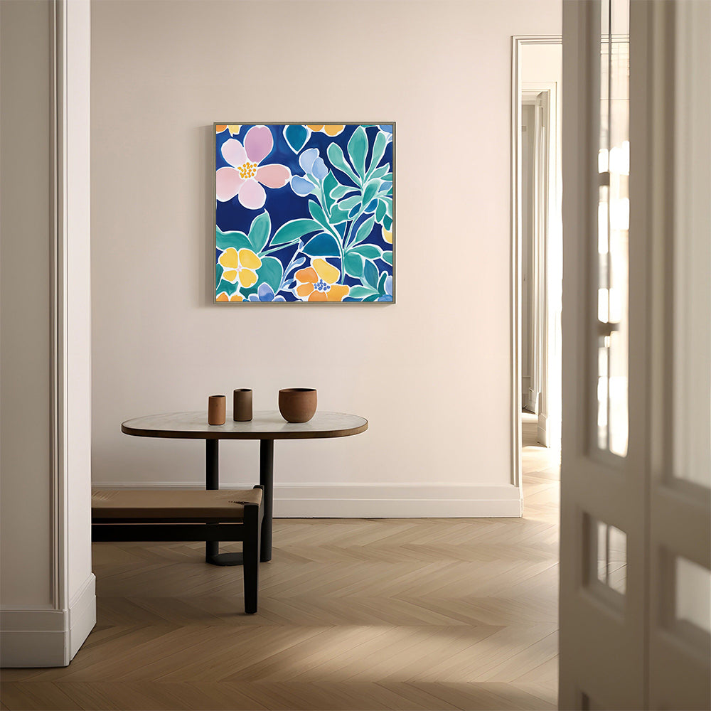 Vibrant Floral Canvas Wall Art
