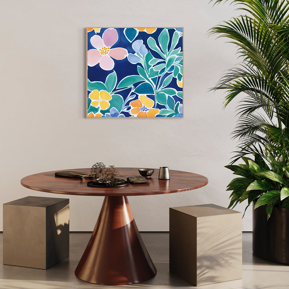 Vibrant Floral Canvas Wall Art