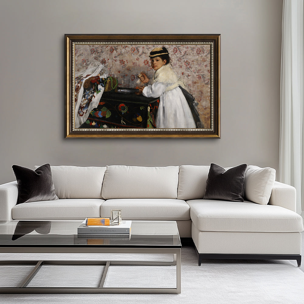 Portrait Of Mlle Hortense Valpinçon By Edgar Degas