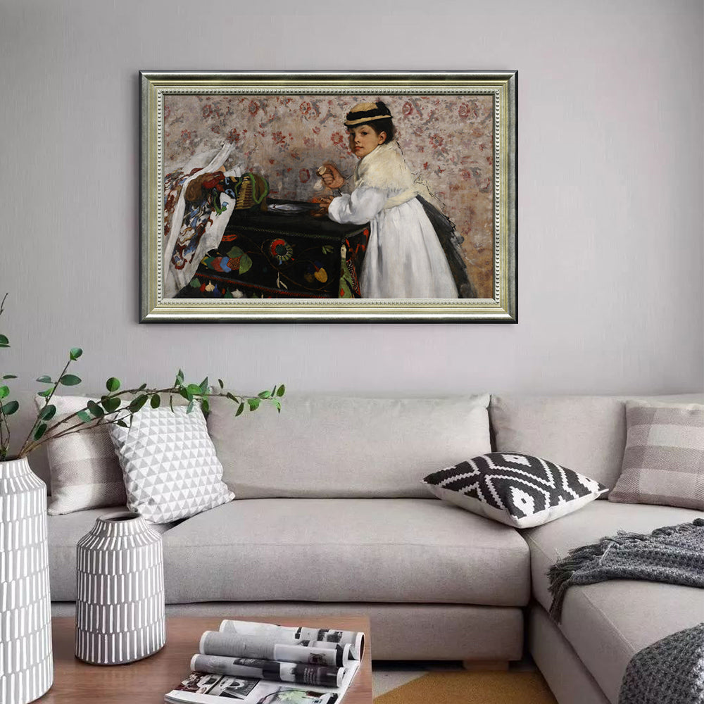 Portrait Of Mlle Hortense Valpinçon By Edgar Degas