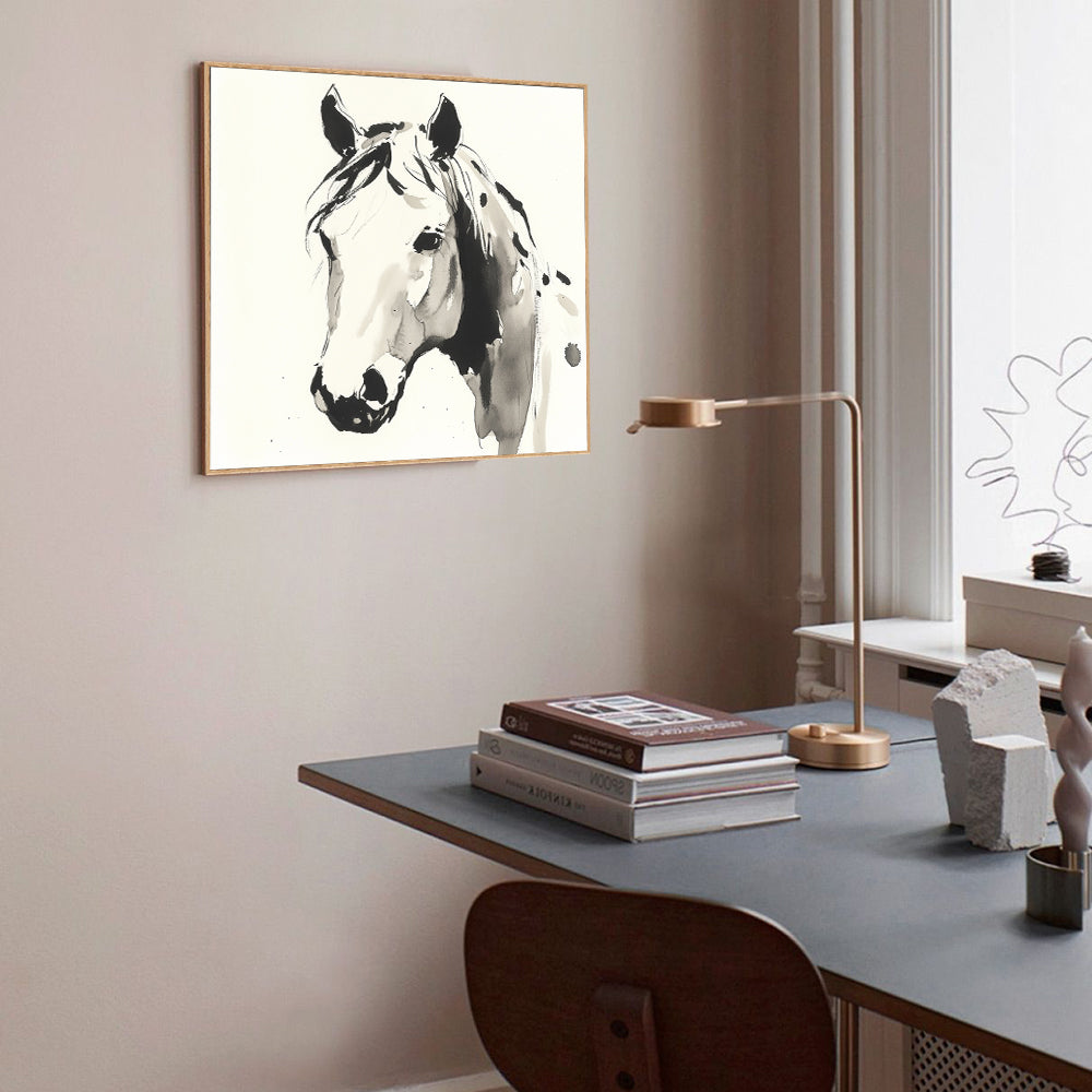 Horse Sketch Canvas Wall Art
