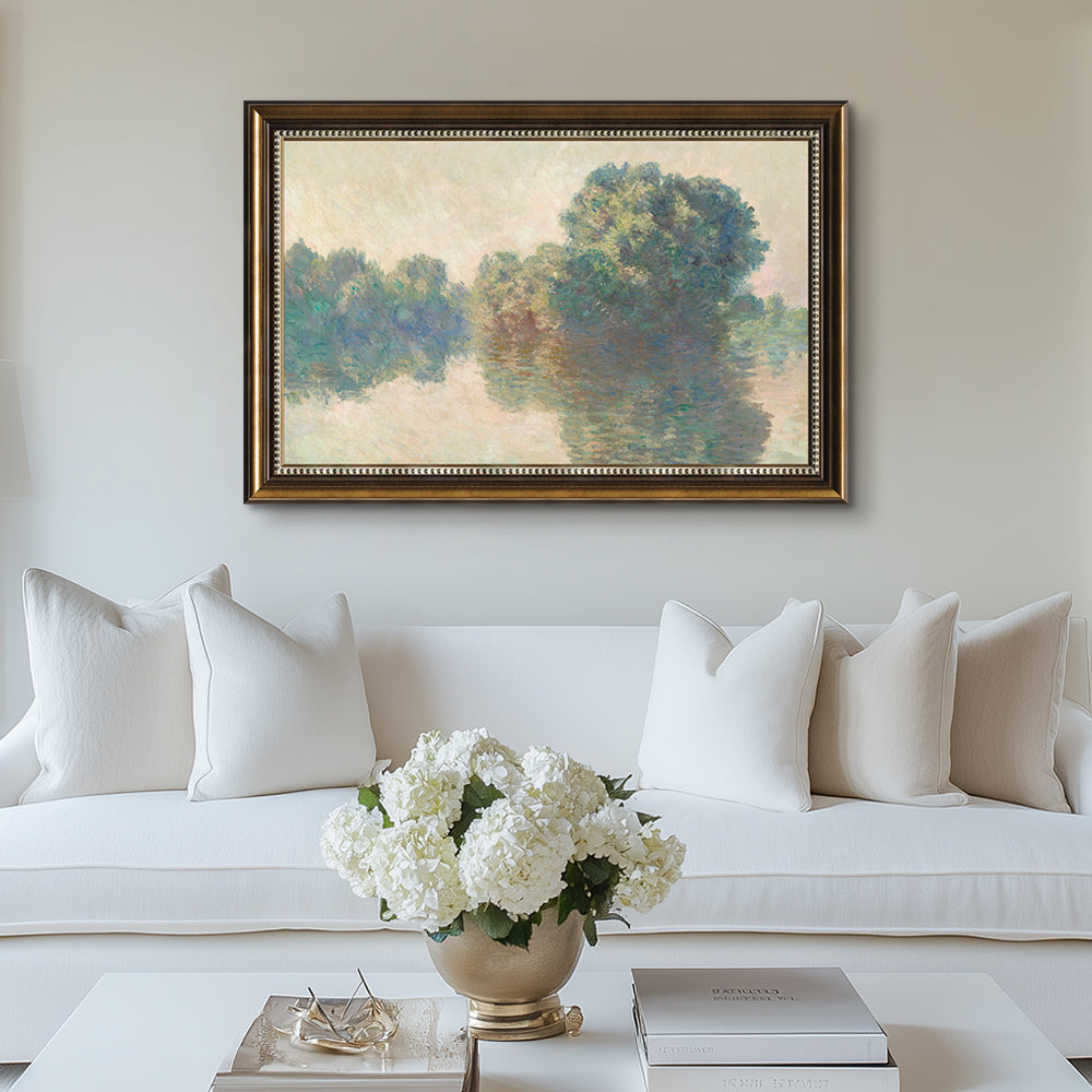 The Seine At Giverny By Claude Monet