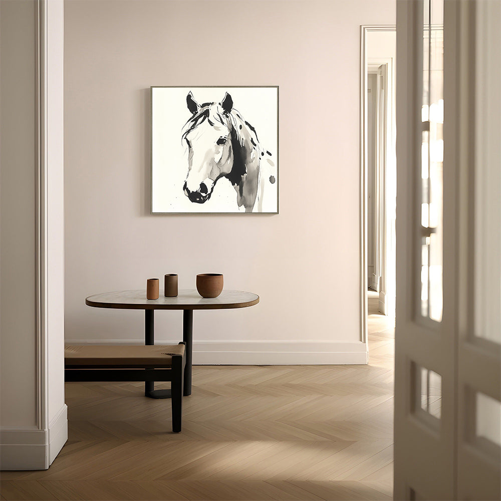 Horse Sketch Canvas Wall Art