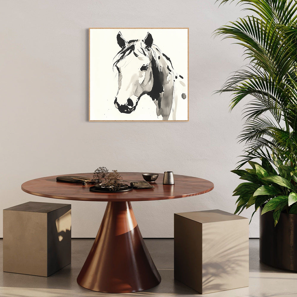 Horse Sketch Canvas Wall Art