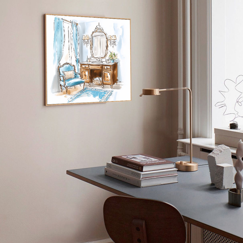 Elegant Bathroom-Inspired Canvas Wall Art