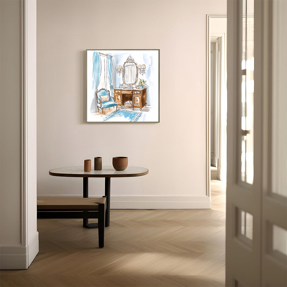 Elegant Bathroom-Inspired Canvas Wall Art