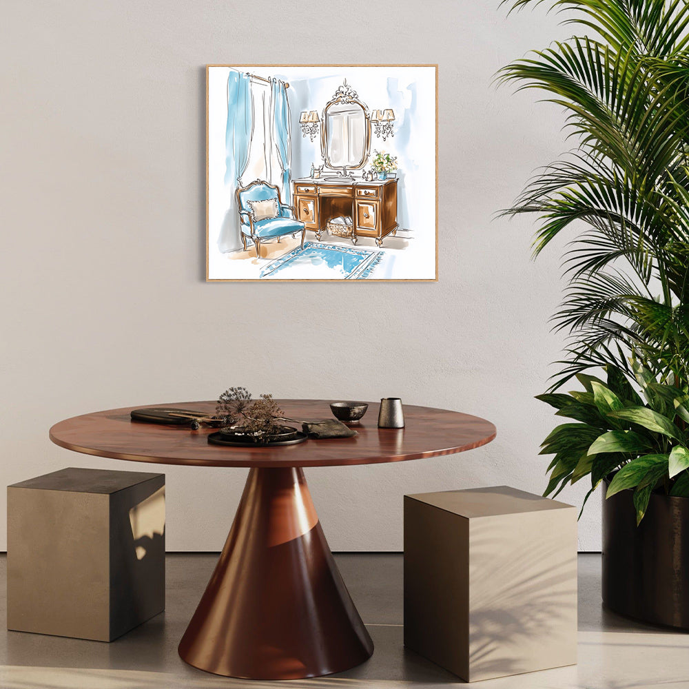 Elegant Bathroom-Inspired Canvas Wall Art