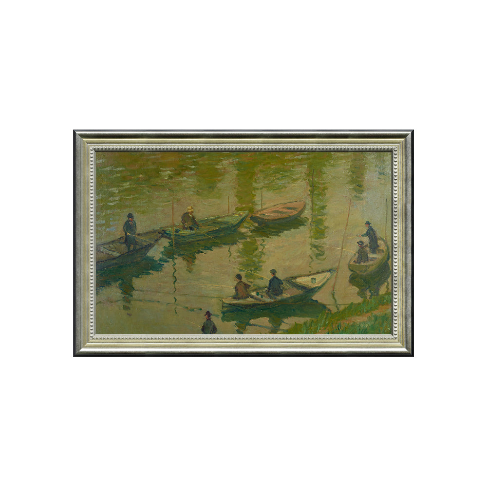 Fishermen On The Seine At Poissy By Claude Monet