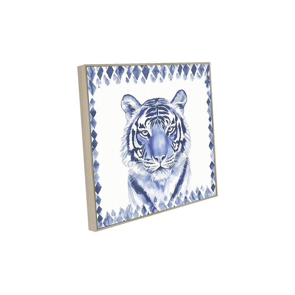 Blue Tiger Canvas Wall Art