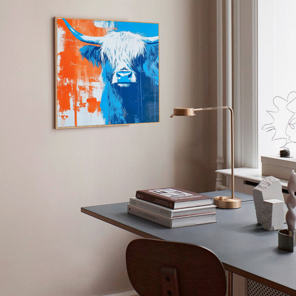 Highland Cow Canvas Wall Art