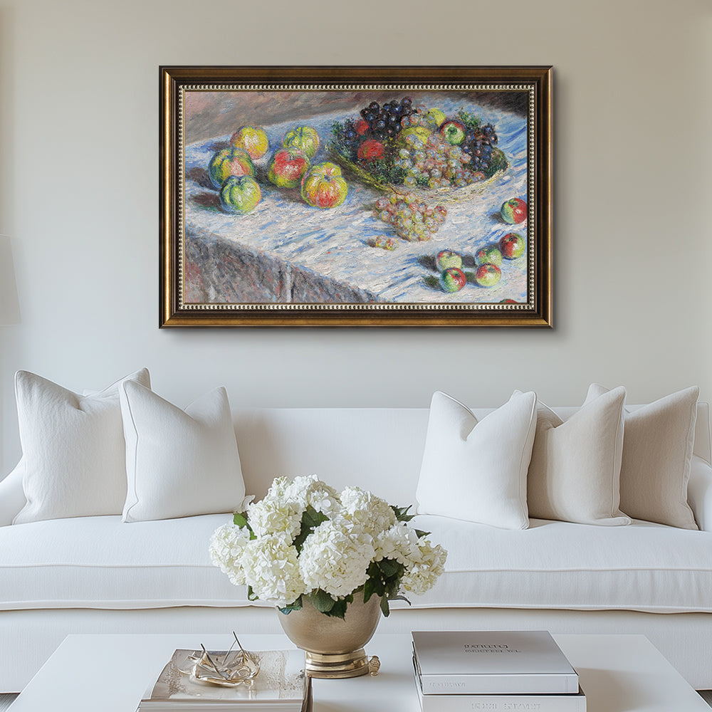 Apples And Grapes By Claude Monet