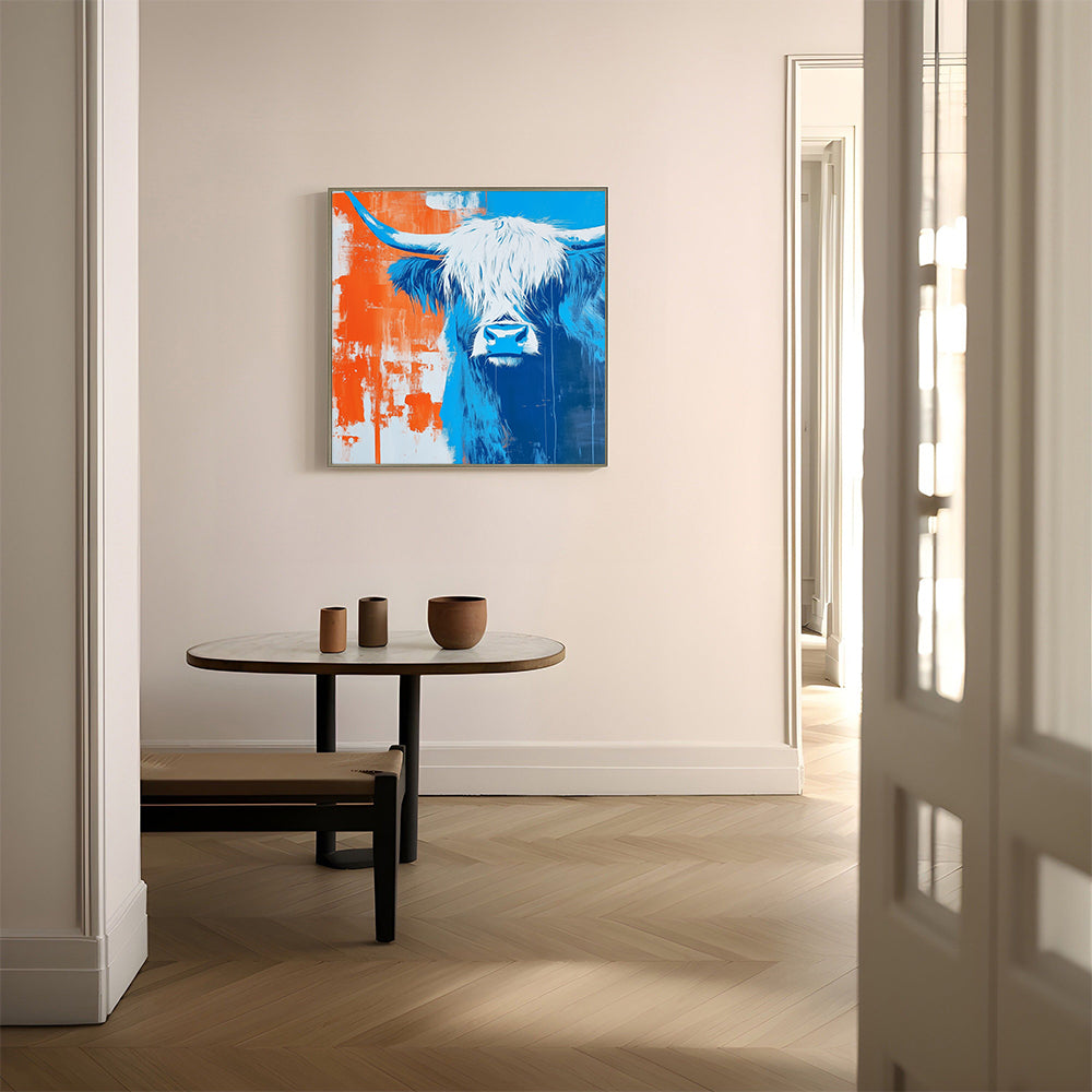 Highland Cow Canvas Wall Art