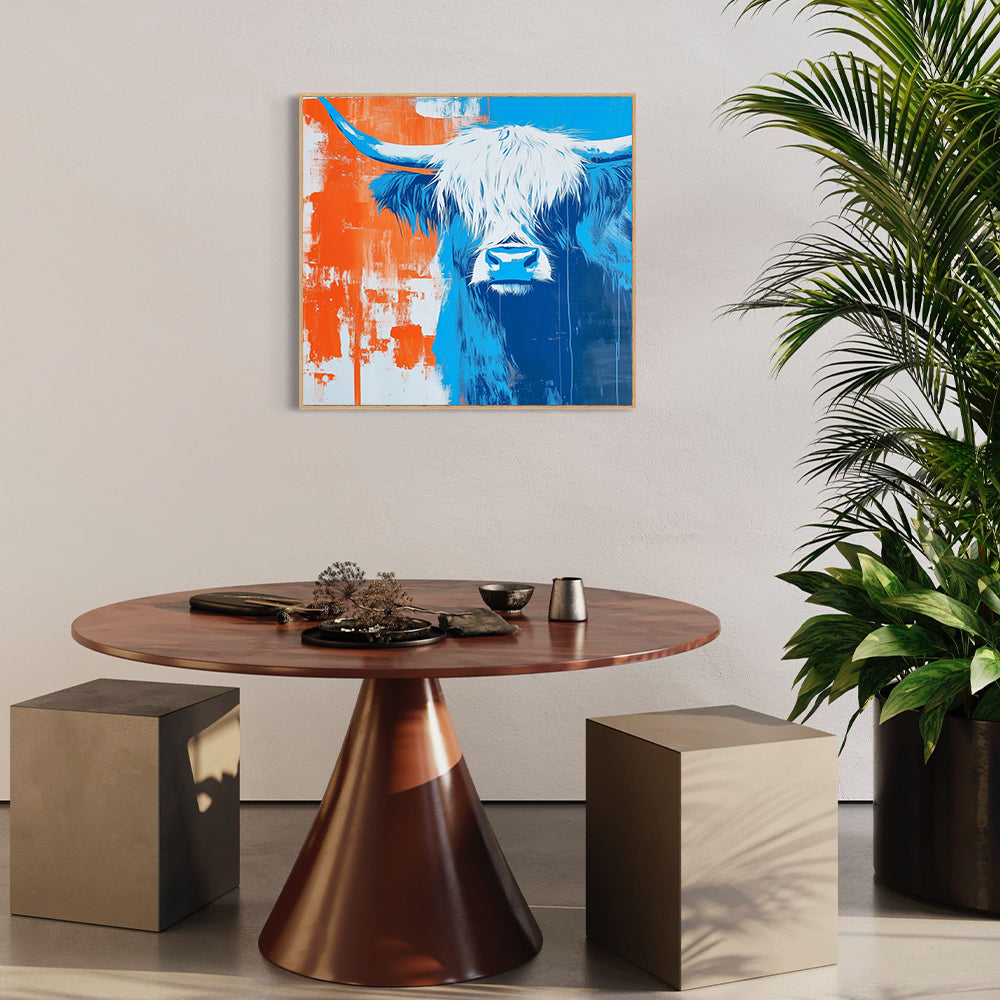 Highland Cow Canvas Wall Art