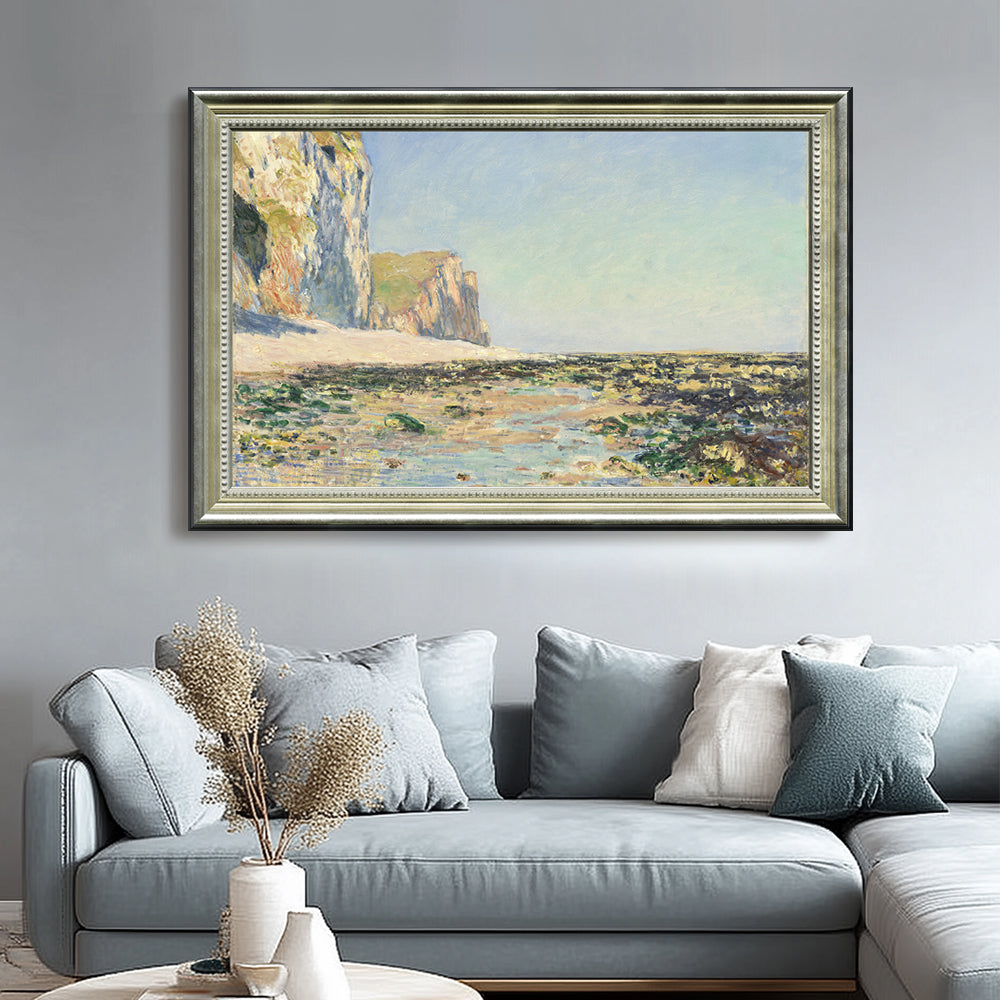 Seashore And Cliffs Of Pourville In The Morning By Claude Monet