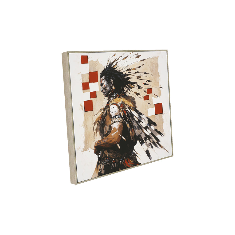 Tribal Warrior Canvas Wall Art
