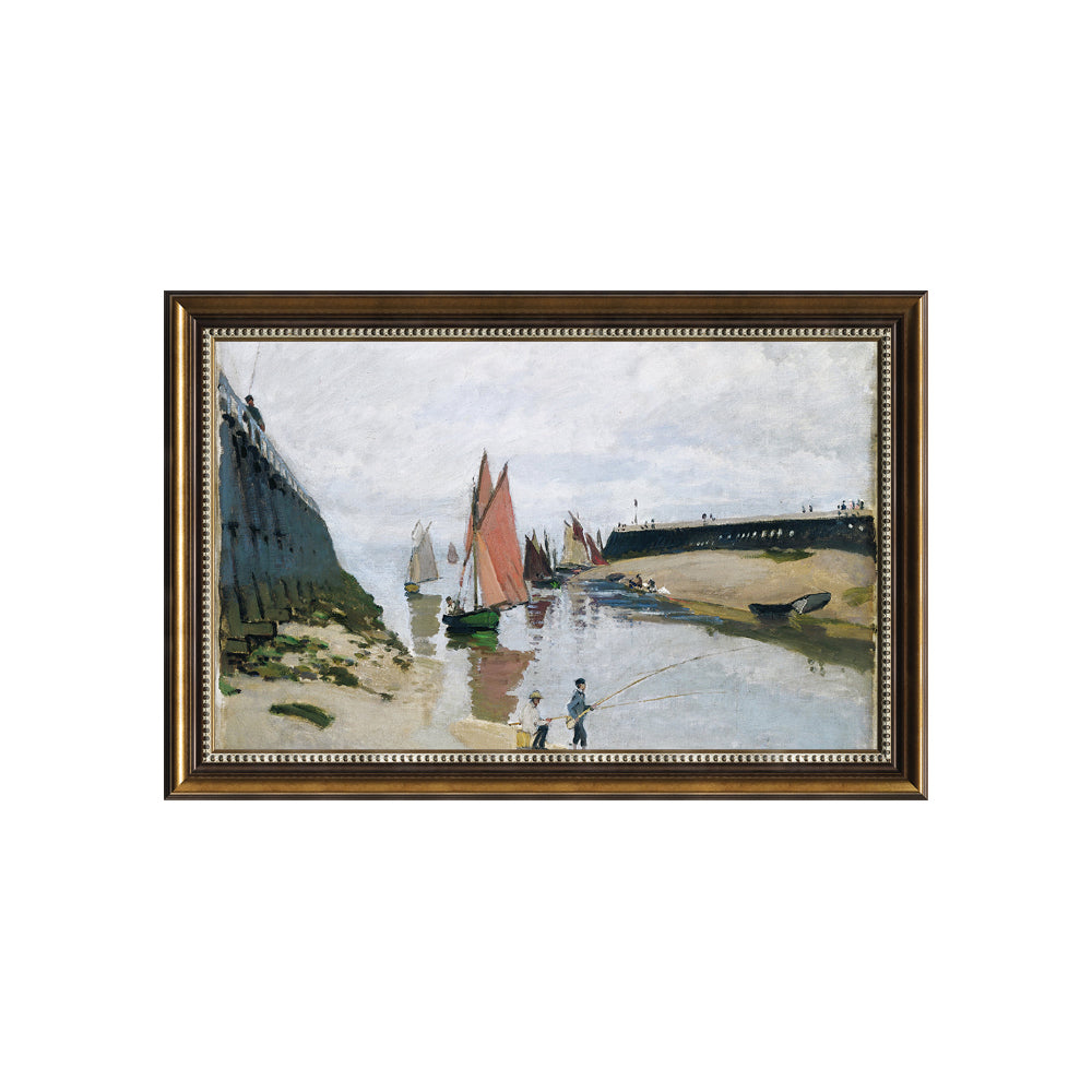 Entrance To The Port Of Trouville By Claude Monet