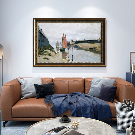 Entrance To The Port Of Trouville By Claude Monet