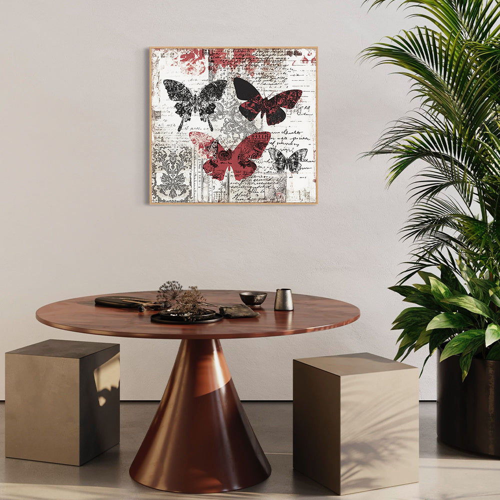 Vintage Butterfly Canvas Wall Art
