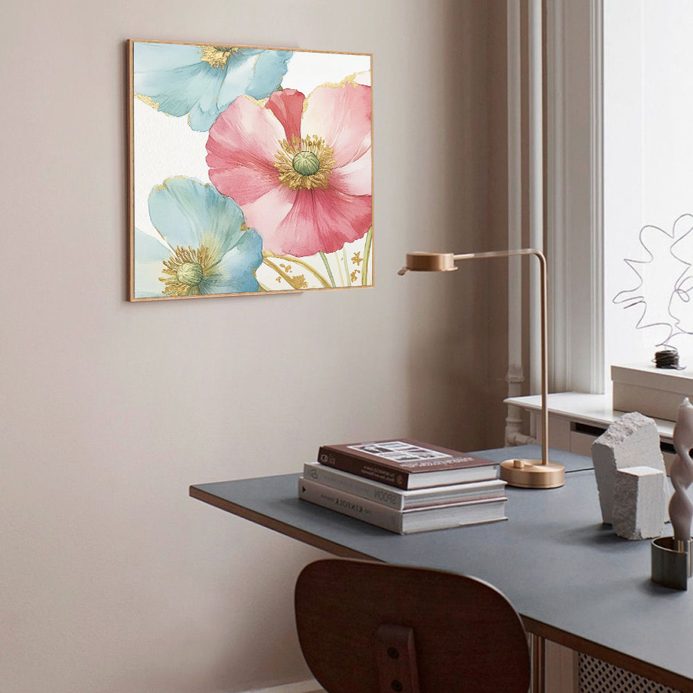 Blooming Poppies Canvas Wall Art