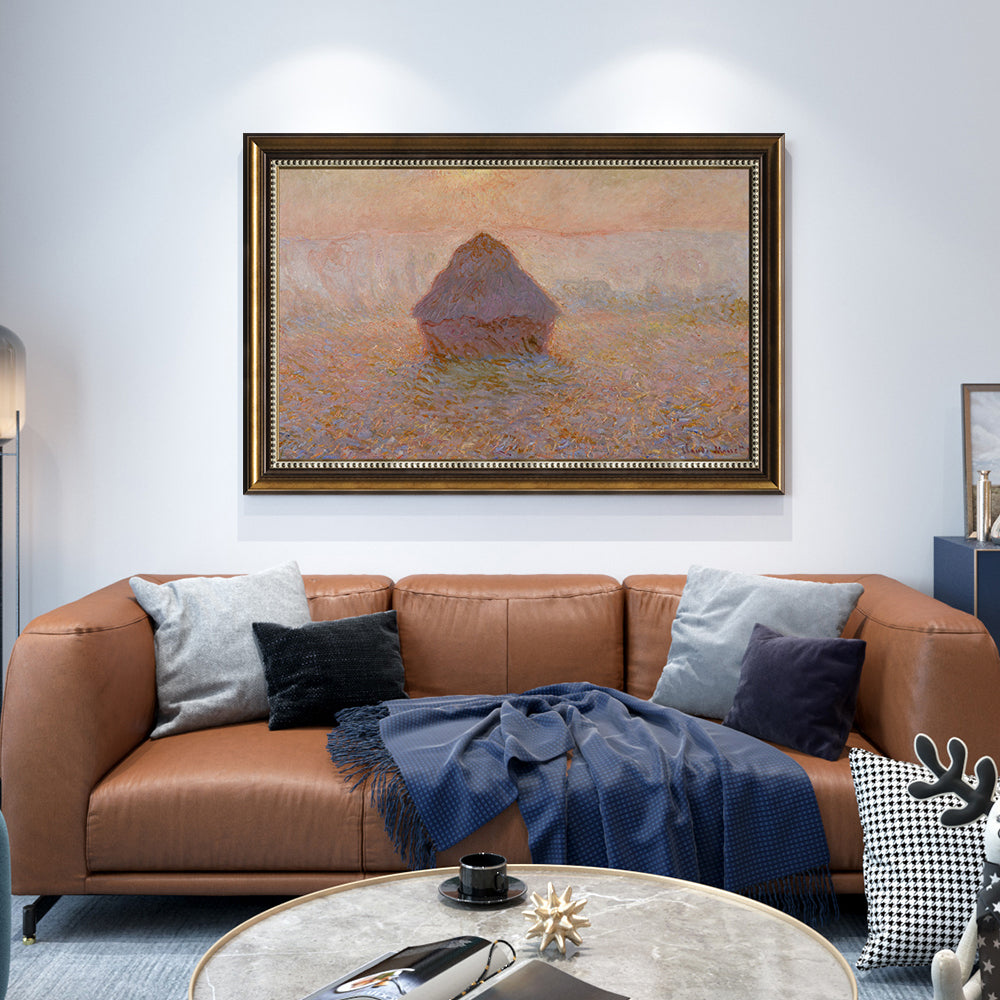 Grainstack (Sunset) By Claude Monet