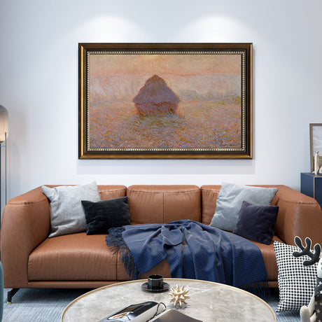 Grainstack (Sunset) By Claude Monet