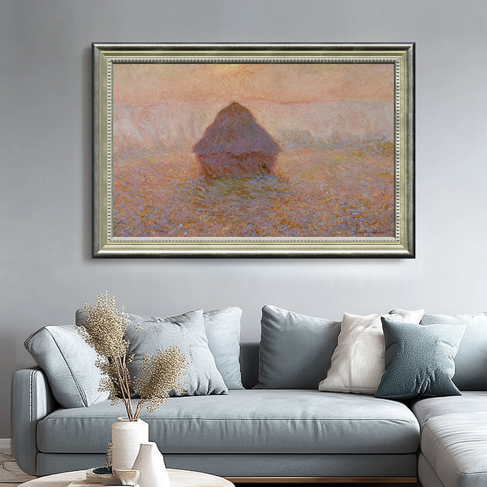 Grainstack (Sunset) By Claude Monet