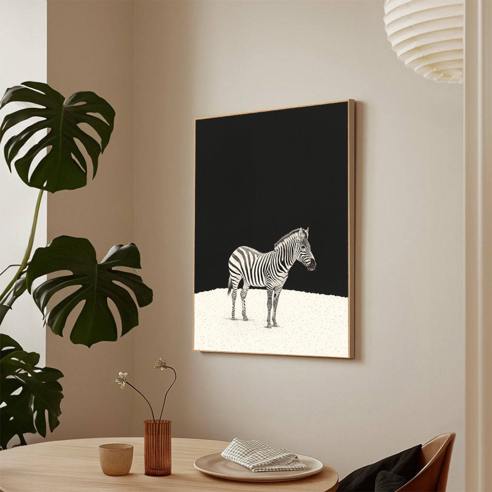 Elegant Zebra Design Wall Art Canvas