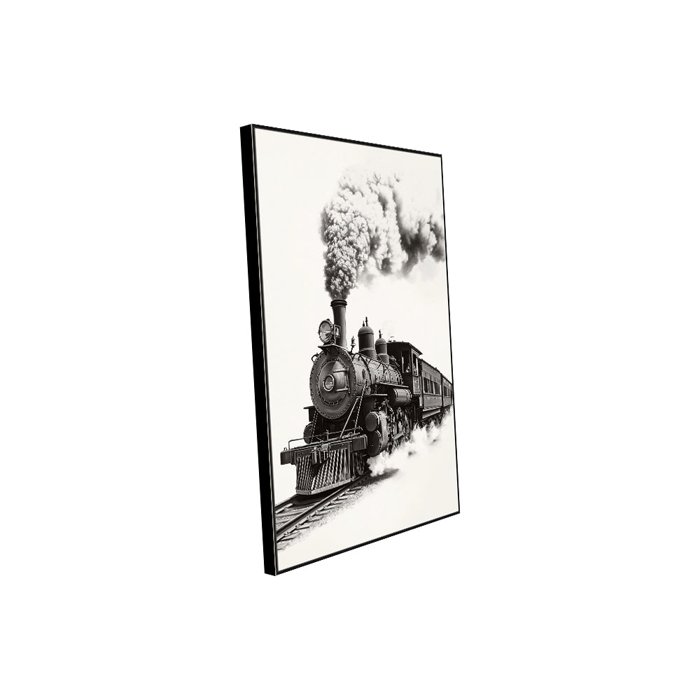 Vintage Steam Train Canvas Wall Art